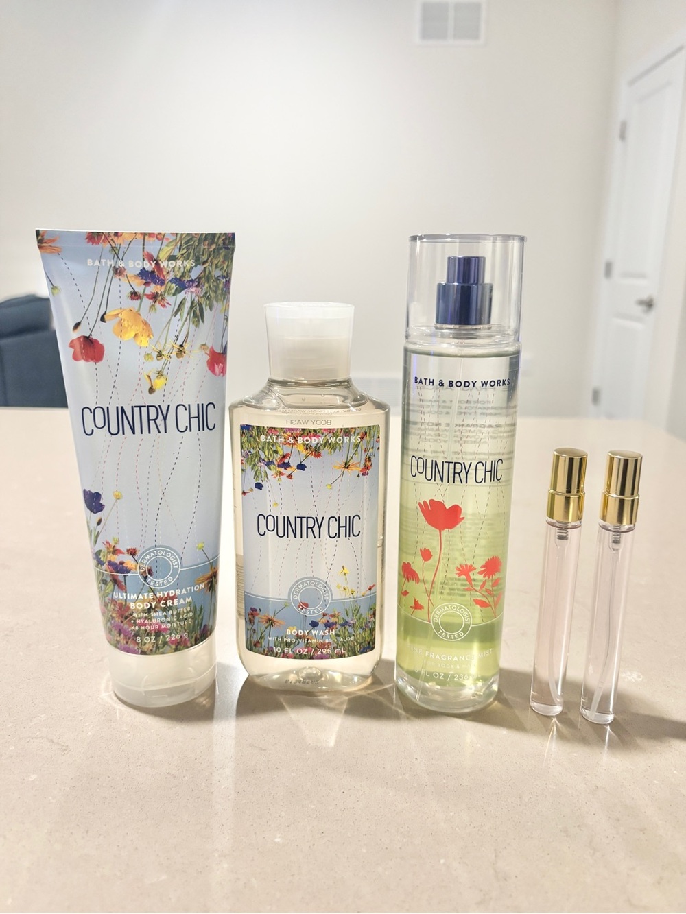 Bath & Body Works Country Chic Gift Set + 2 FREE 10mL Minis Rare